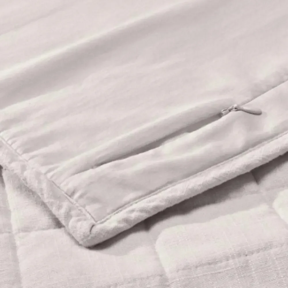 Casaluna Standard Heavyweight LinenBlend Quilt sham Cotton set of 2 New NWT